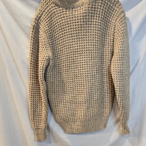 Vintage Woolrich Mens Knitted Sweater Size Small/Medium Beige Long Sleeve - Picture 9 of 9
